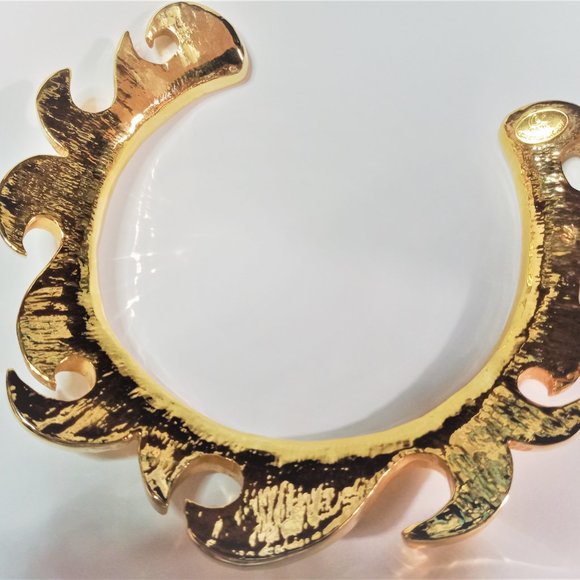 Vintage Christian Lacroix Cutout Sun Necklace